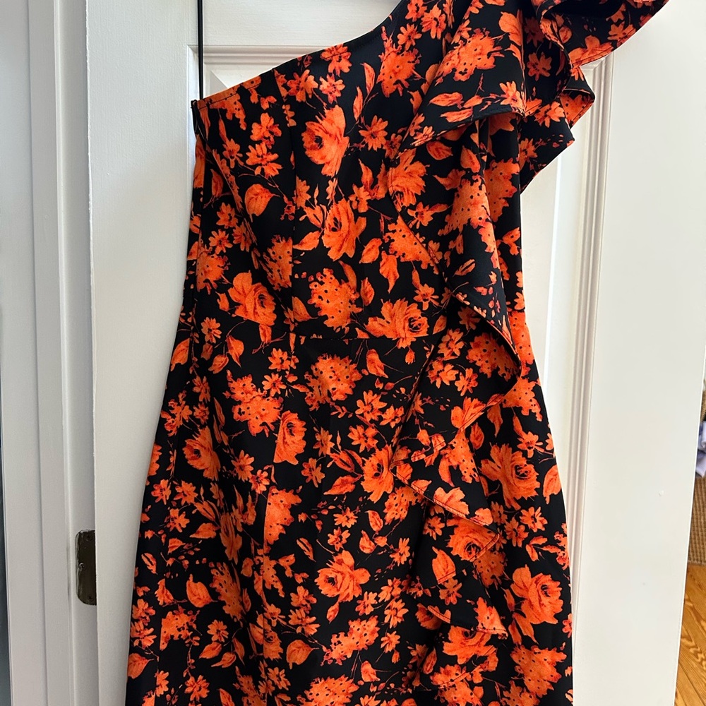 Floral One-Shoulder Dress